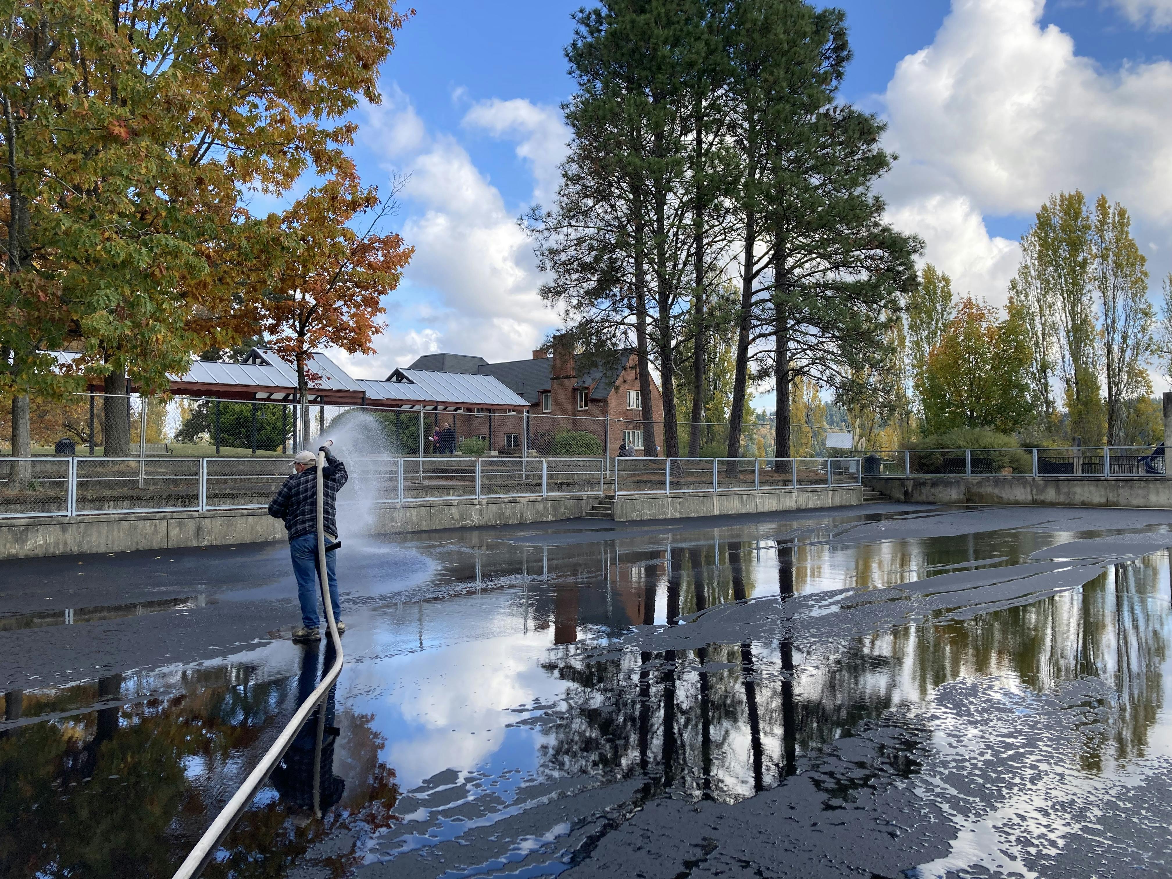 Conducting a second flood test