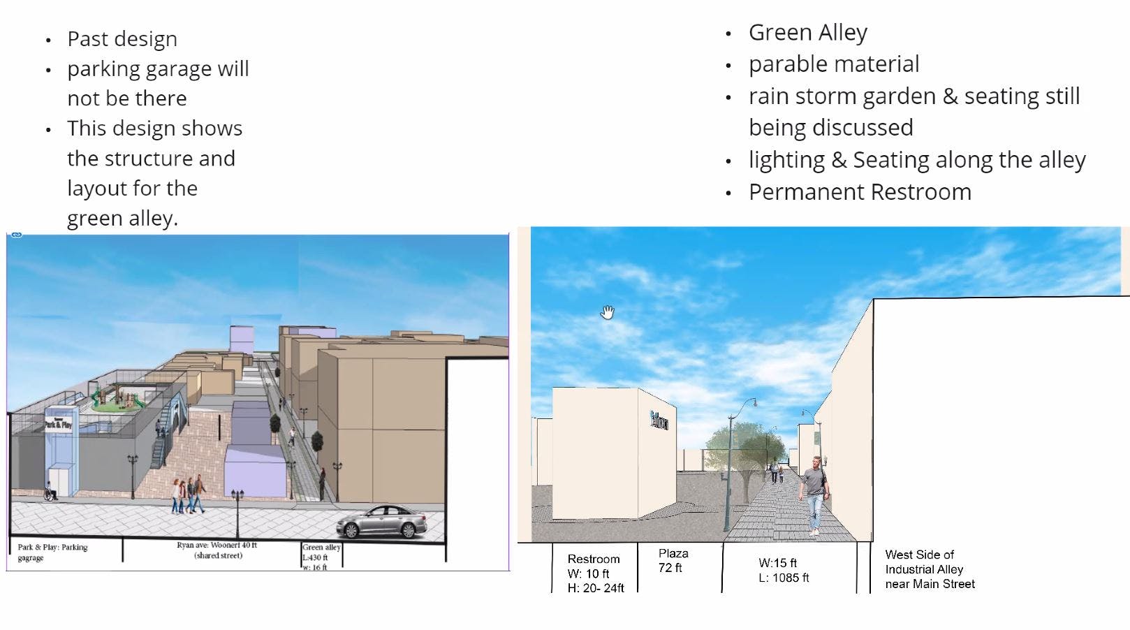 Green and Walkable Alley Designs