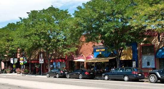 Downtown Main Street in the Summer