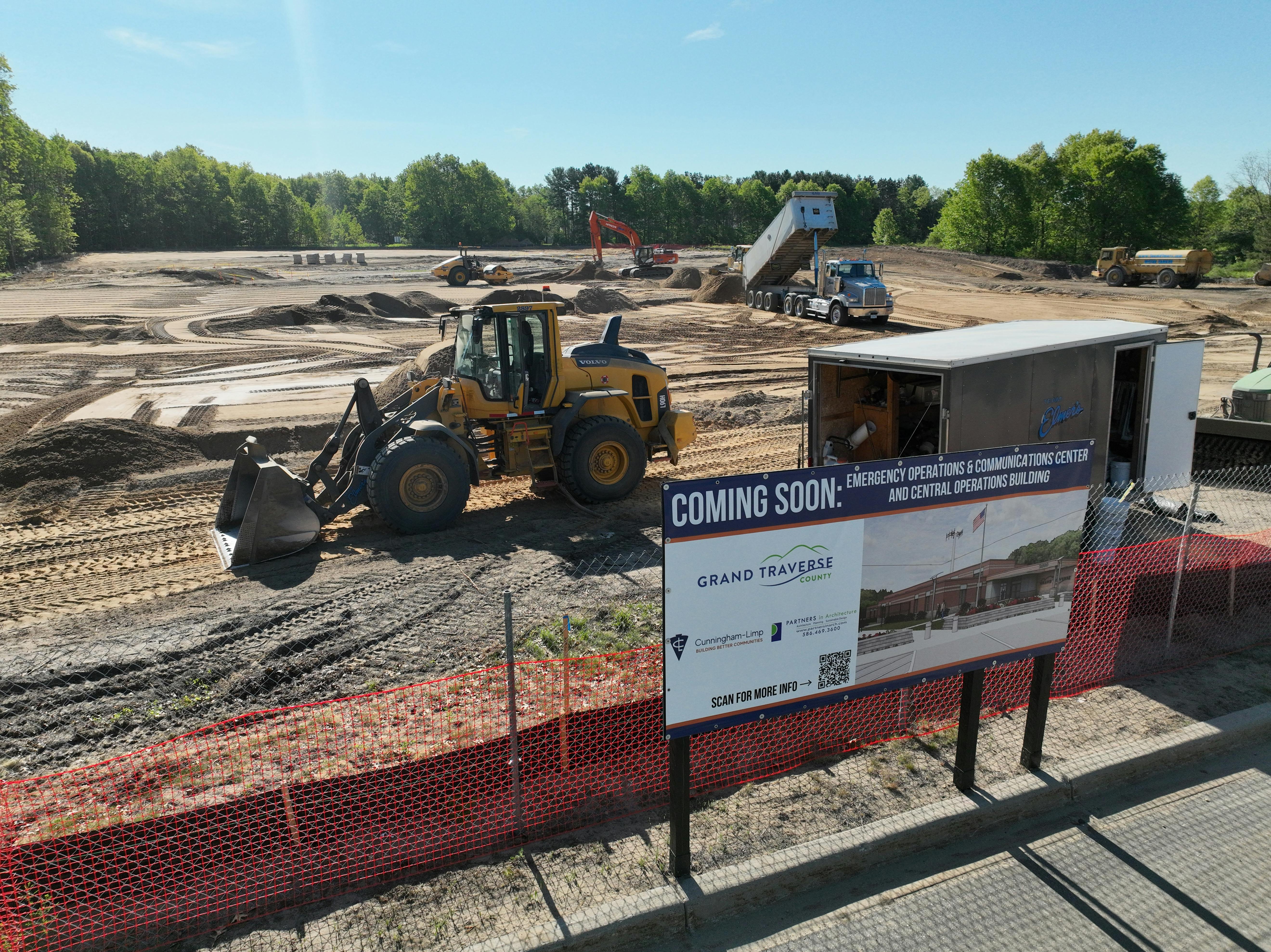 Drone View of Sign at Project Site