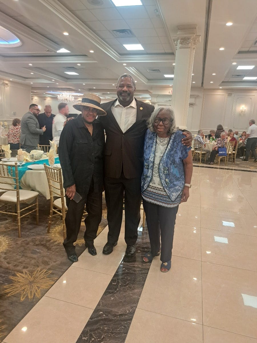 Dept. Director Chuck Jackson, Bernice Skeen, site manager (Cherry Hill) and Christine Day site manager (Melvindale) 